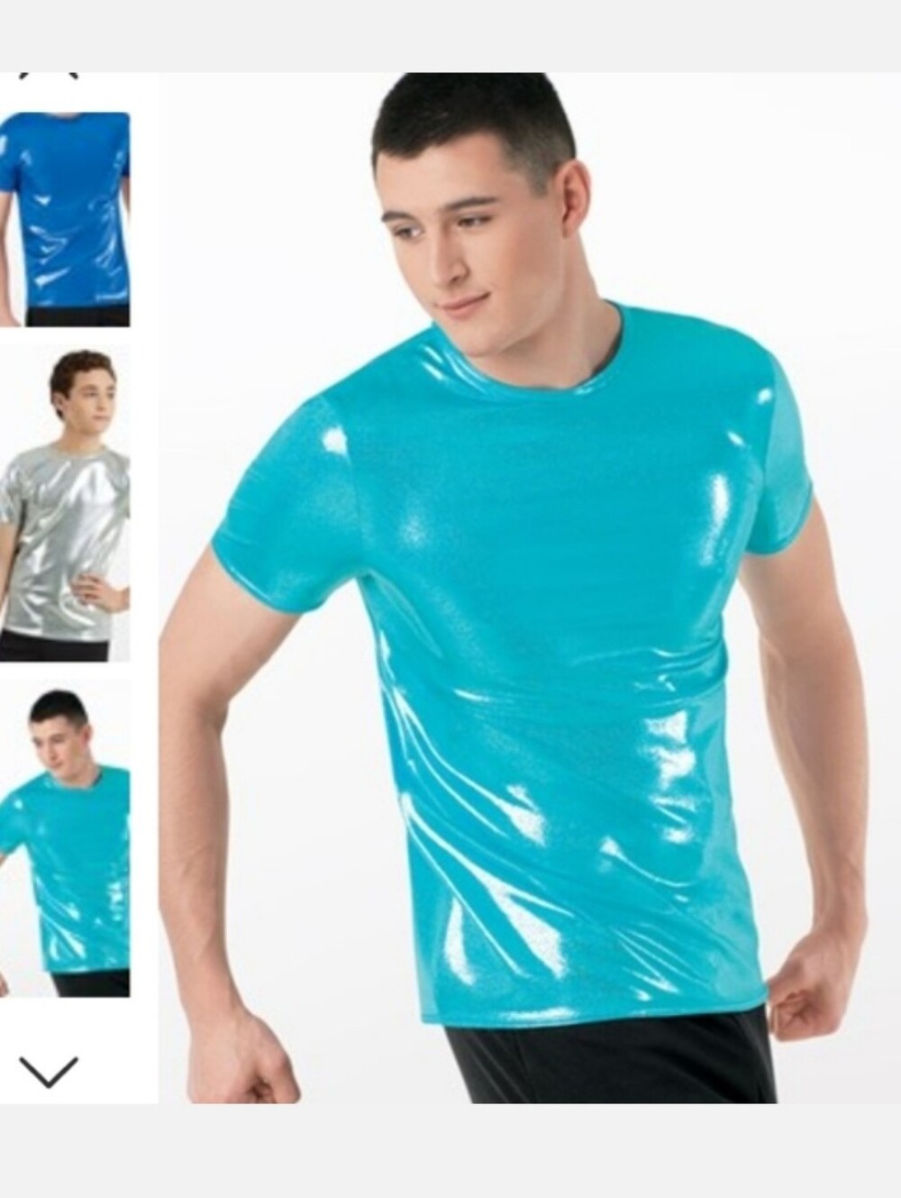 Turquoise Metallic Boys T Size MA Weisman 6670